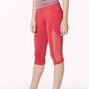 Lululemon Athletica Sun Runner Mesh Crop Size 6